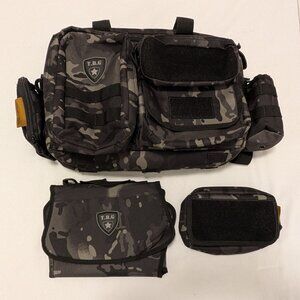 Tactical Baby Gear Deuce Diaper Bag – Multicam Black – Complete Setup